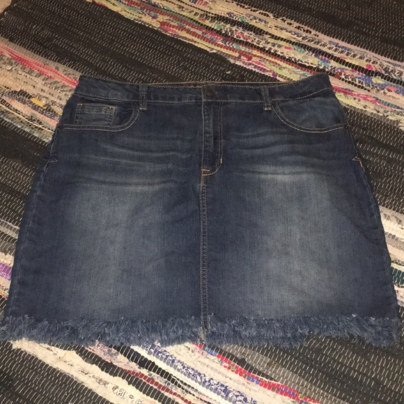 Bit & Bridle Dresses & Skirts - Distressed Jean Skirt
